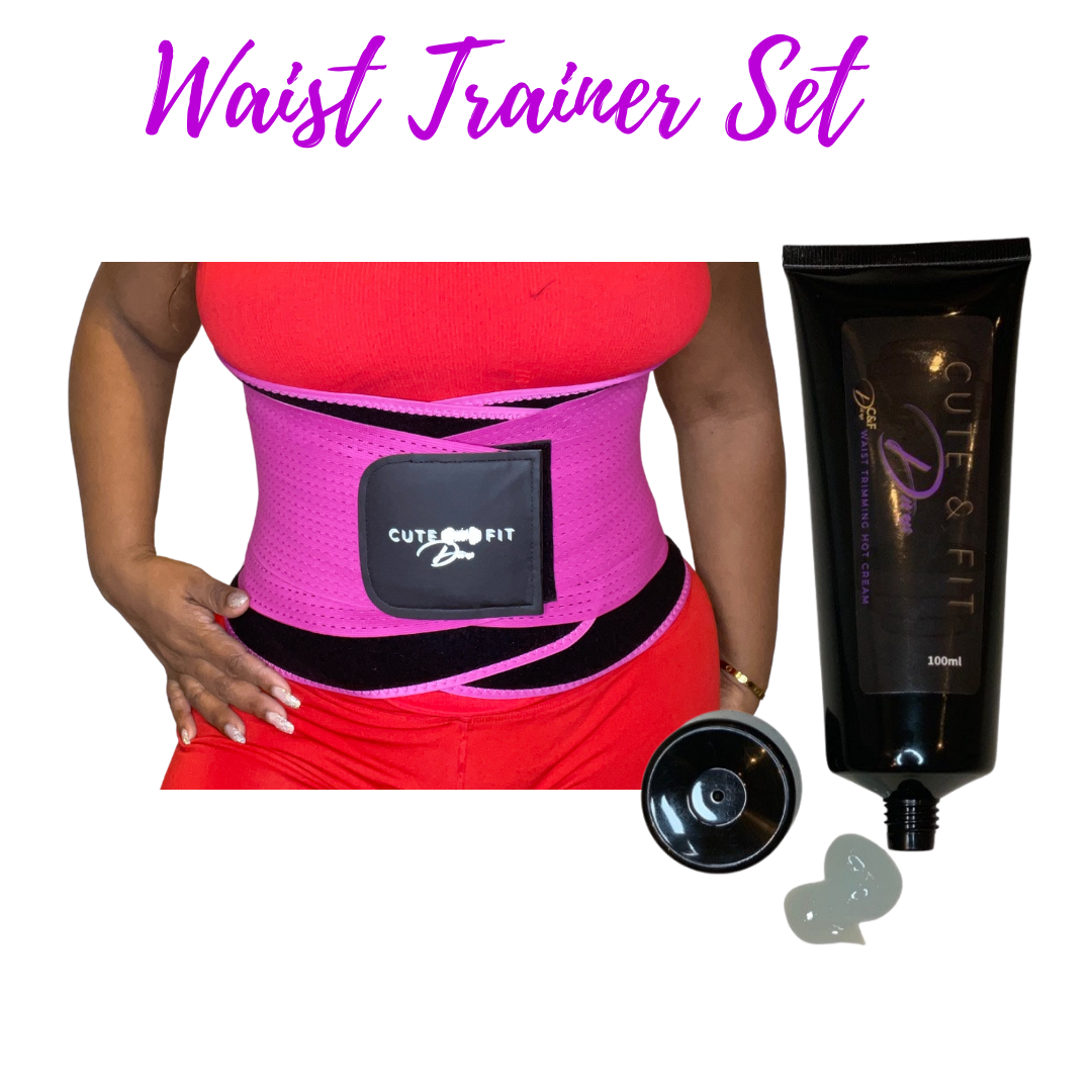 Exercise Waist Trainer with Sweat Cream – Cute and Fit Divas